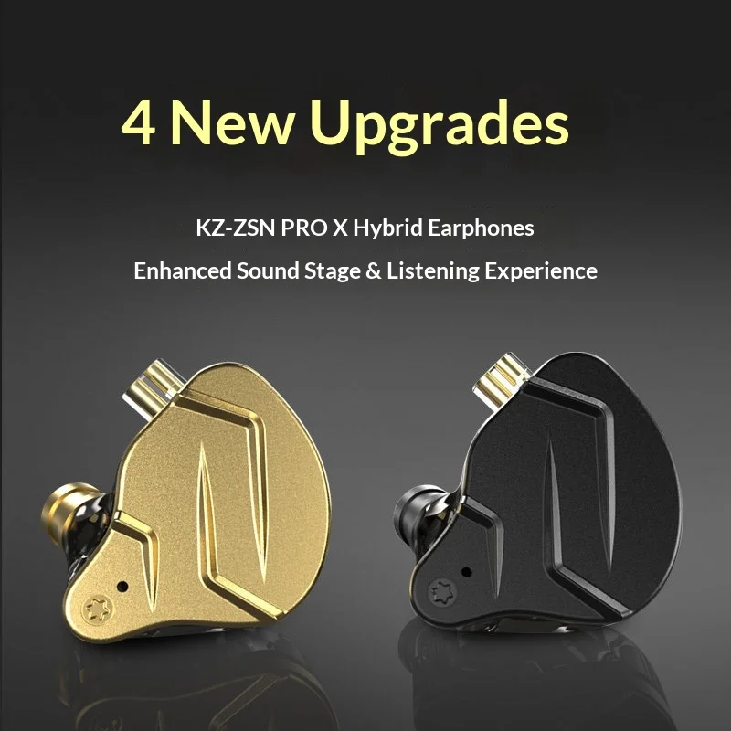 

Kz Zsn Pro X Dual Driver In Ear Earphone 1ba 1dd Wired Earphone Hifi Sport Gaming Earbuds Headphones In Stock