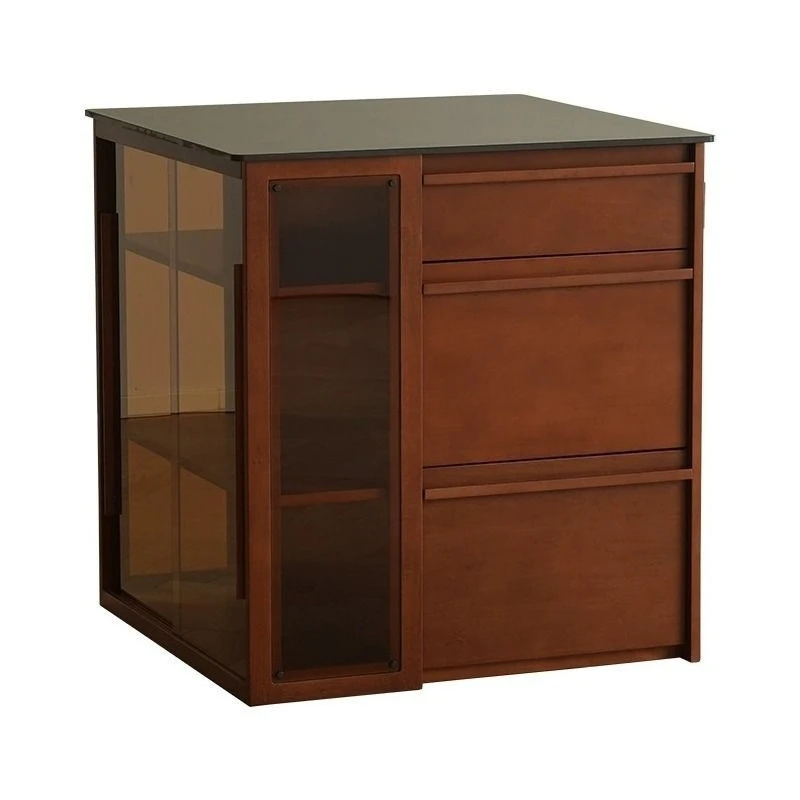 

Solid wood small apartment dining room living room island bar counter chest cabinet storage cupboard