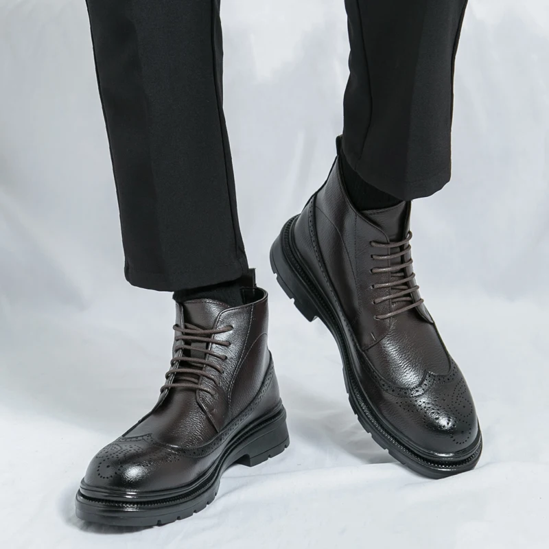 

Thick-soled Boots for Autumn and Winter Increasing Height Breathable Suitable for Commuting Casual Wear and Fashion