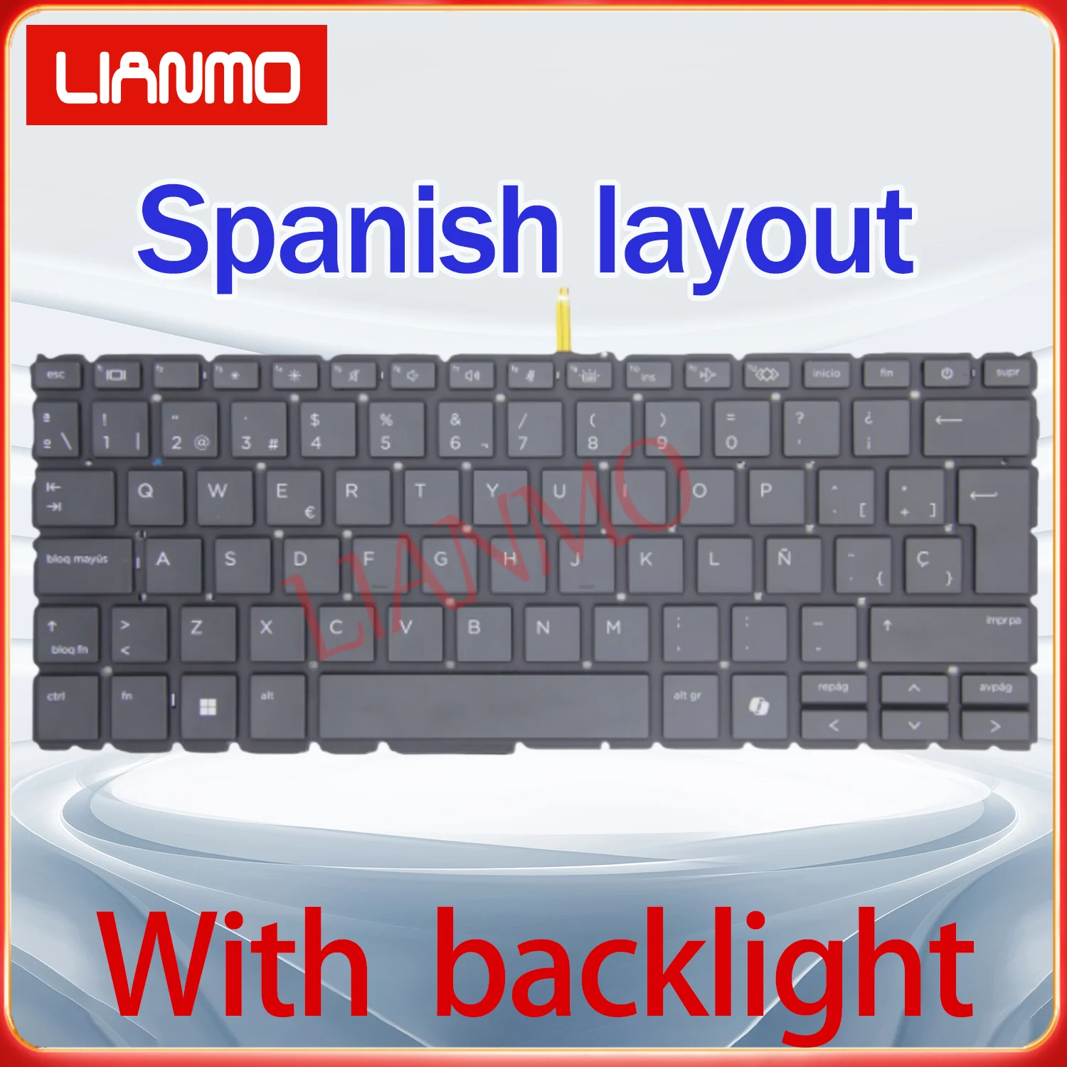 Spanish/French/Latin Spanish/UK/US/Italian layout for HP Probook 440 445 G11 ZHAN66 14 G7 640 G11 845 840 G11 backlight keyboard