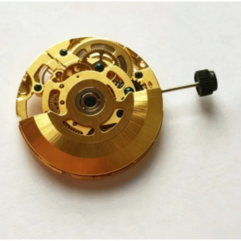Parts are suitable for the new automatic mechanical movement, Tianjin 2824 hollow gold movement, three-pin hollow machine