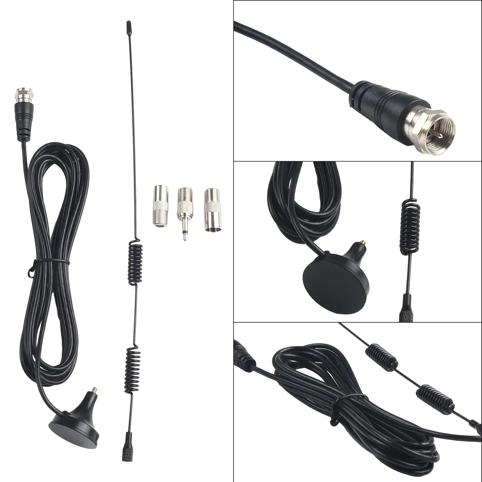 Indoor Digital Audio Antenna, Enhance FM AM Radio Reception, Magnetic Base Mount, Compatible with AV Audio Vedio Systems