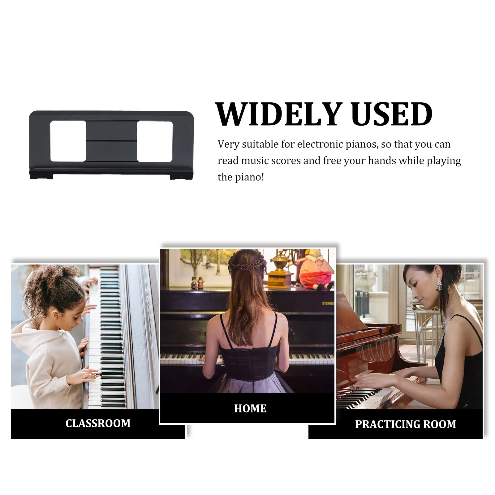

Premium Music Score Stand Thickened Abs Material Compact Light Portable For Electronic Piano Keyboard Guitar Durable Sheet
