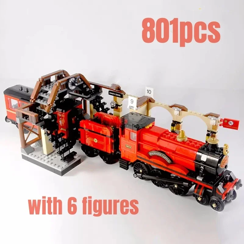 801pcs Express Train Building Blocks Model Fit 75955 Toys for Children Christmas Gift