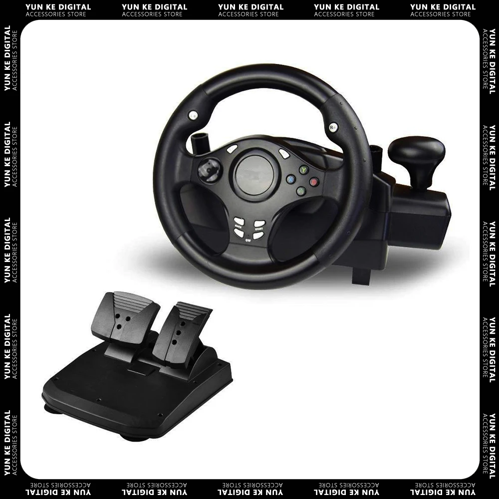 

DOYO Gaming Racing Wheel Gaming Steering Wheel With Pedal 270 Degree Steering for PC /PS3 /PS4 /Xbox /NS SWITCH /Android Gamer