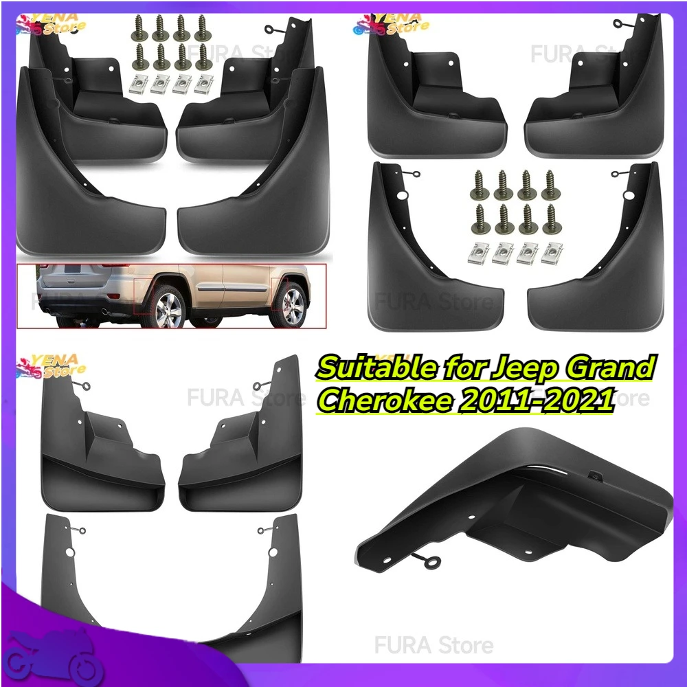 

Suitable for Jeep Grand Cherokee 2011-2021 Mud Flaps Rubber Fender Trim Auto Accessories Waterproof Dust Protection OEM Quality