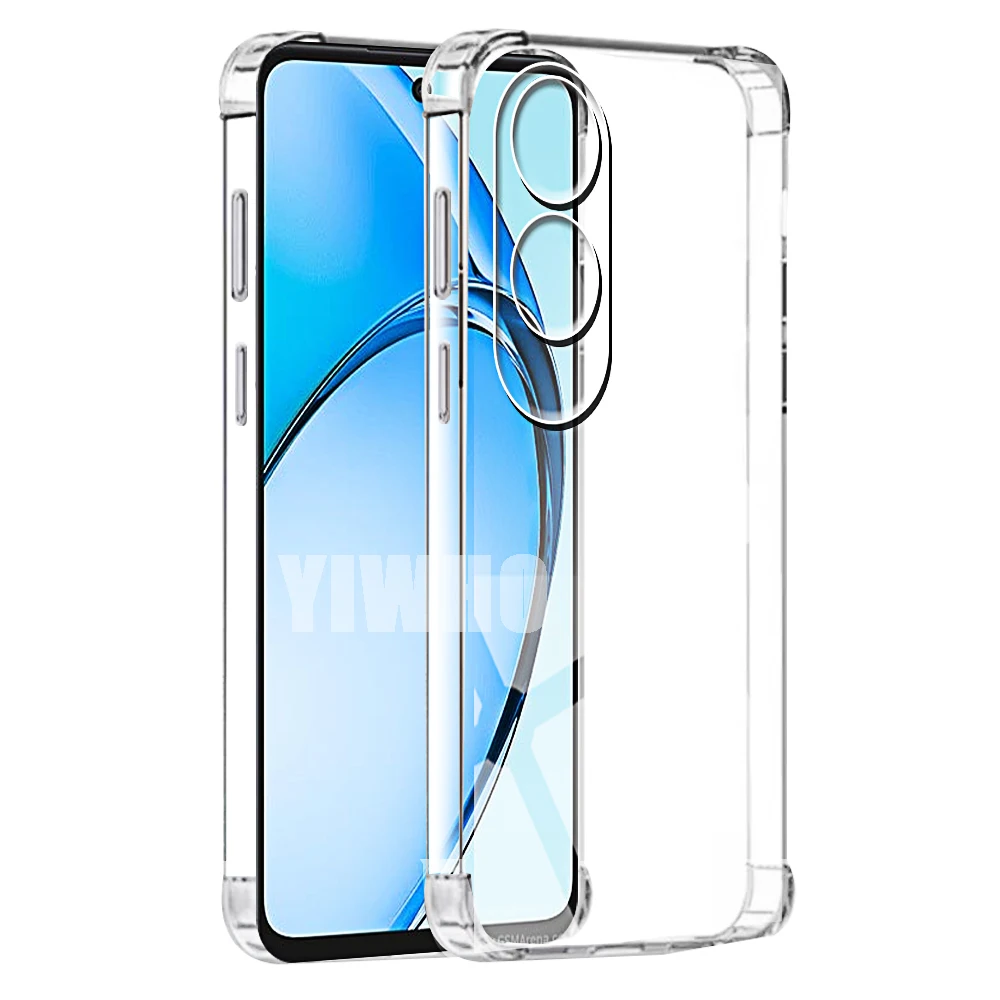 Airbag Transparent Phone Case for Oppo A80 A60 A40 A79 A59 A39 A98 A78 A58 A38 A18 4G 5G Shockproof Back Soft TPU Clera Cover