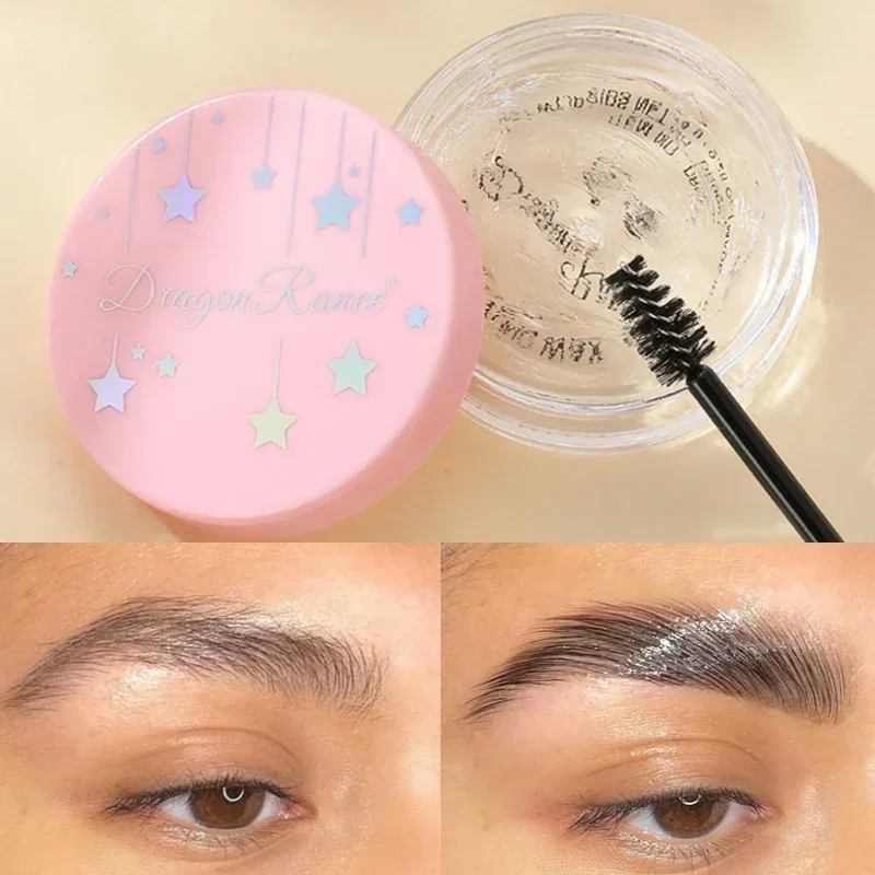 Transparent Eyebrow Styling Wax Makeup Waterproof Quick Drying Lasting Brow Pomade Setting Gel Wild Eyebrow Sculpt Soap Cosmetic