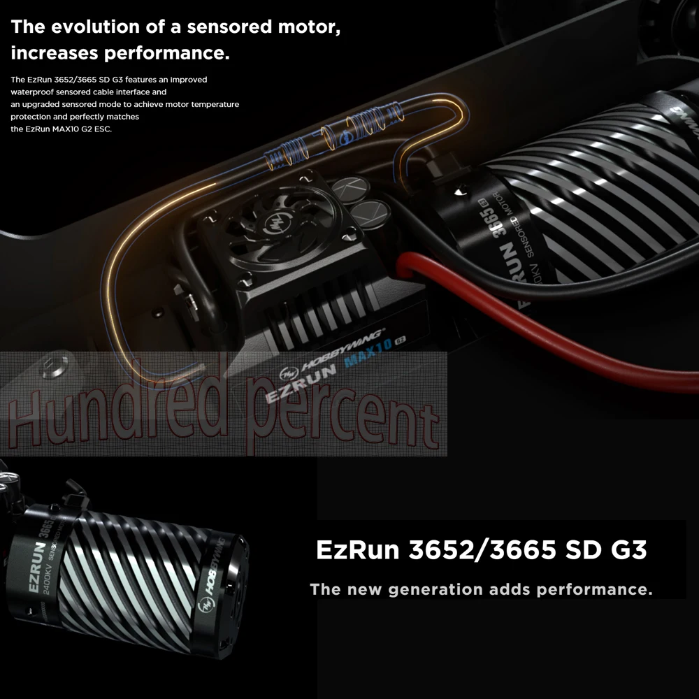 جديد هوبيوينج EZRUN فرش 3652 3665 G3 2400/3200KV 3300KV 4000KV 5400KV موتور ل 1/10 RC سيارة