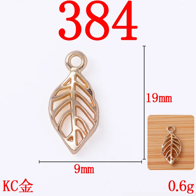 100pcs/lot  KC Gold color Alloy Leaf/Branch Charms for Wedding DIY Necklace/Bracelet Handmade wholesale