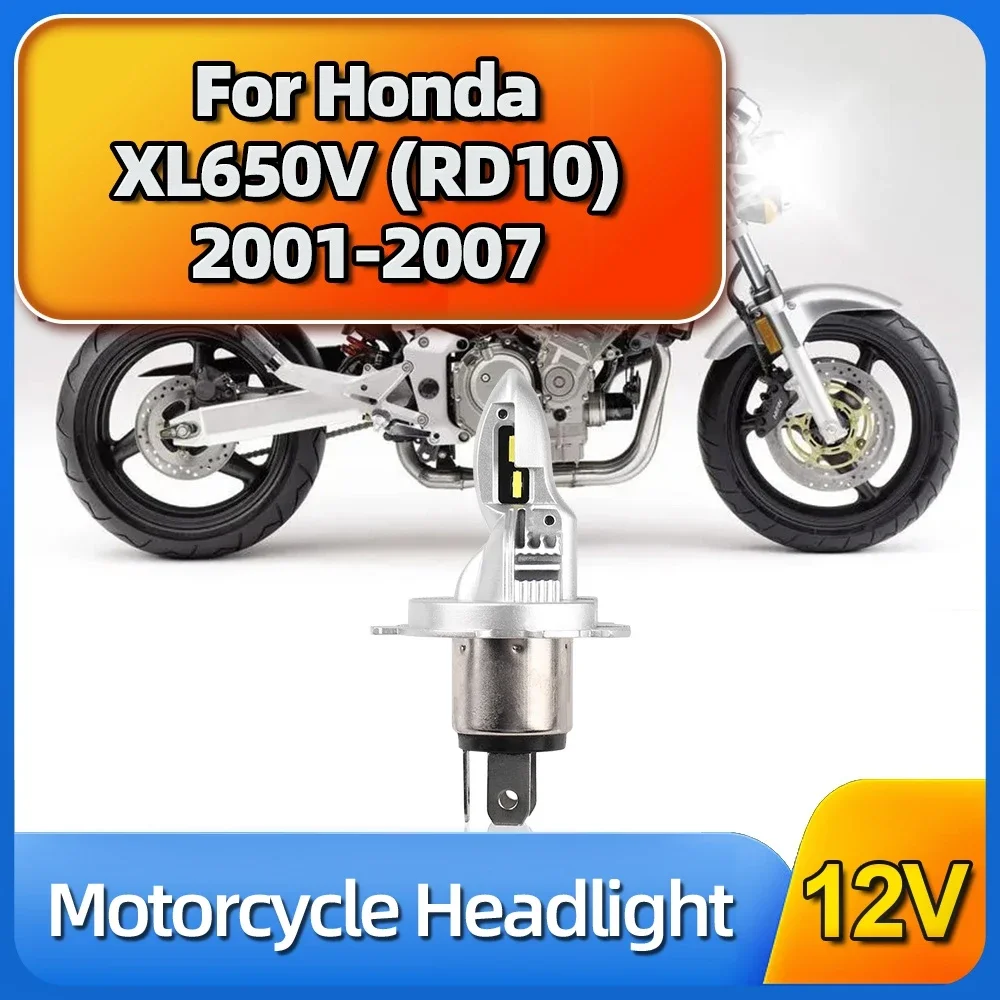 1PC H4 LED Motorcycle Headlight Bulb 30000LM 6000K Moto Motorbike 12V For Honda XL650V (RD10) 2001 2002 2003 2004 2005 2006 2007