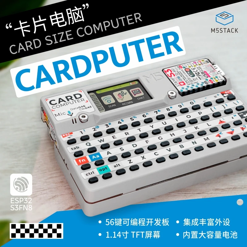 Cardputer StampS3 Microcontroller 56 Key Keyboard Card Computer