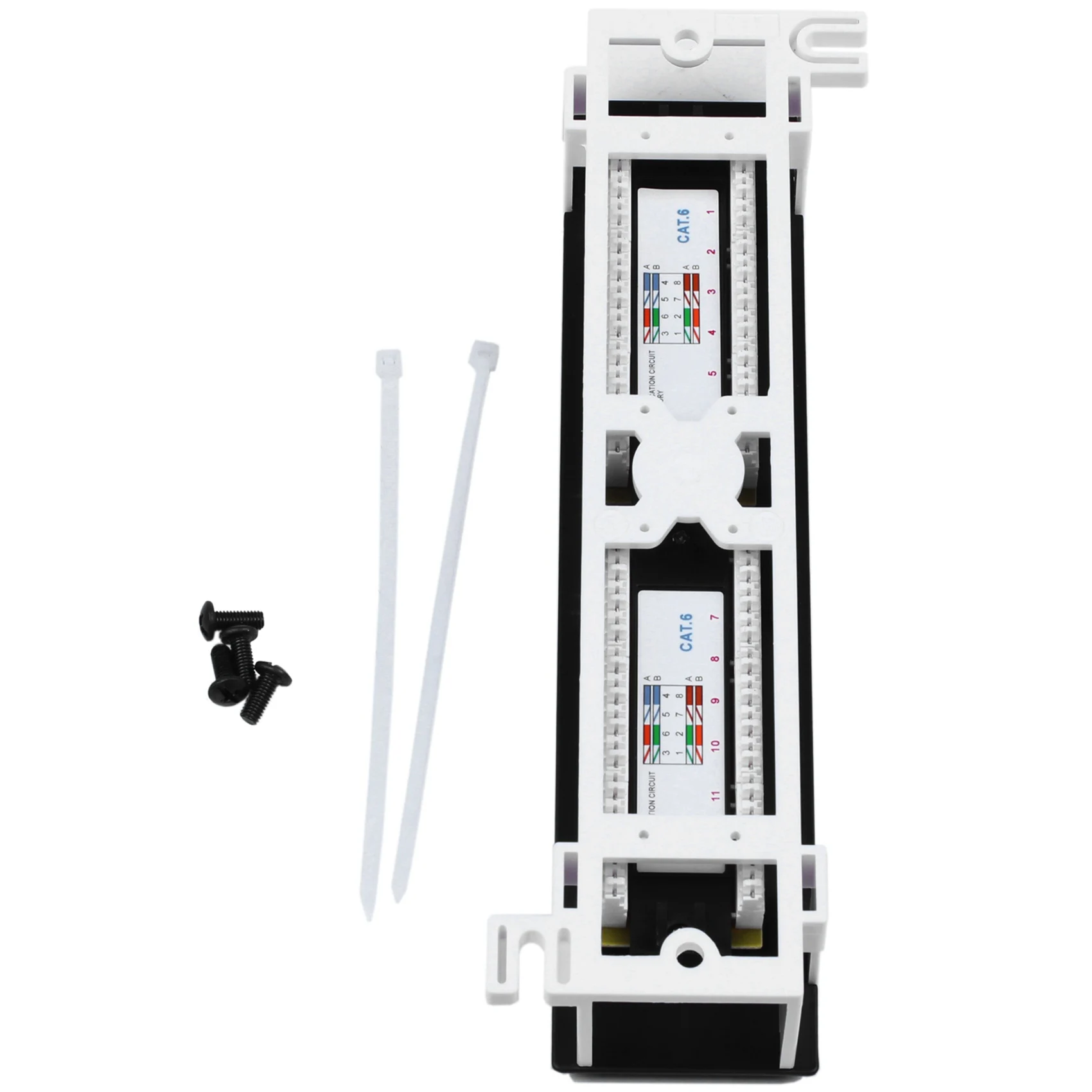 m51k-2x-network-tool-kit-12-port-cat6-patch-panel-rj45-networking-wall-mount-rack-mount-bracket