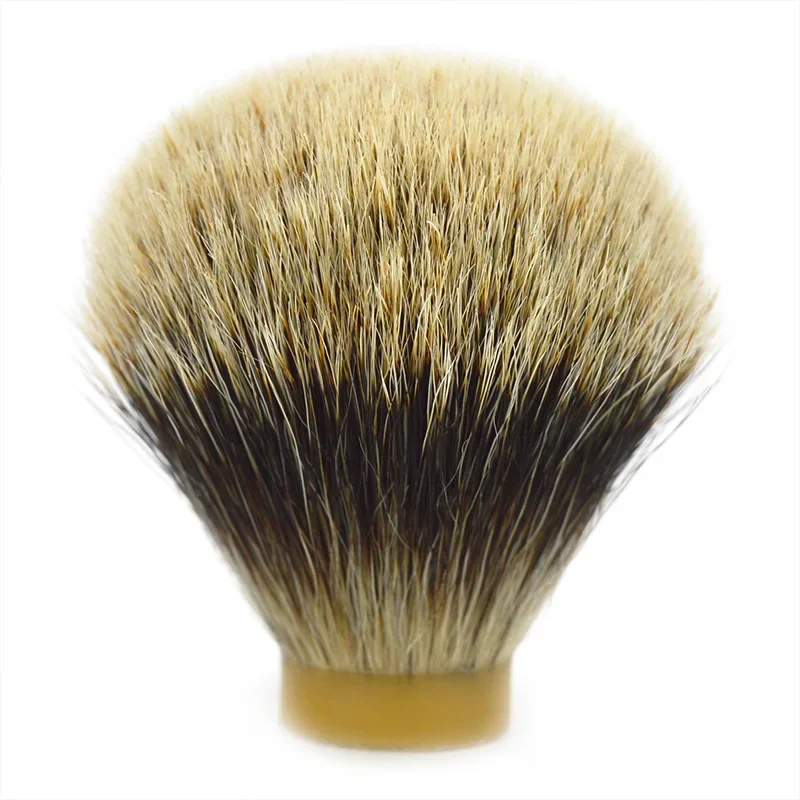 Cepillo de afeitar de pelo de fibra fina esponjosa para hombres, brochas de afeitar de tejón para Barba, forma de bombilla de cabeza, aparato de