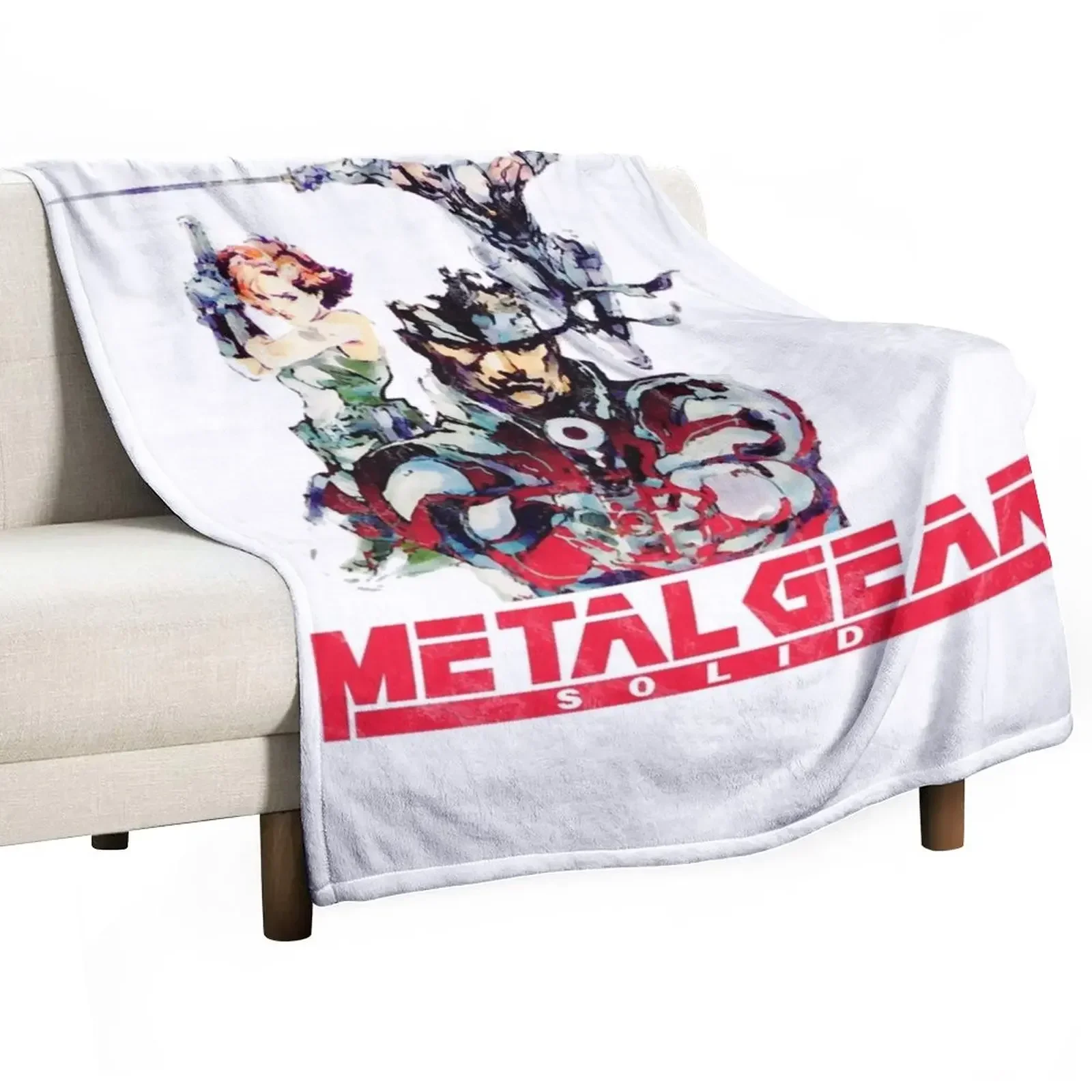 

Retro Metal Gear SolidClassic T-Shirt Throw Blanket Extra Large Throw Plaid on the sofa Blankets