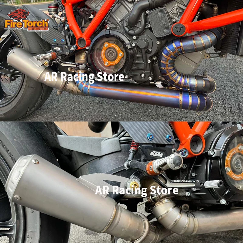 Slip For KTM 1290 1390 Super Duke R RR EVO 3.0 2020 - 2025 Motorcycle Exhaust Espace Moto Exhaust System Titanium alloy Muffler