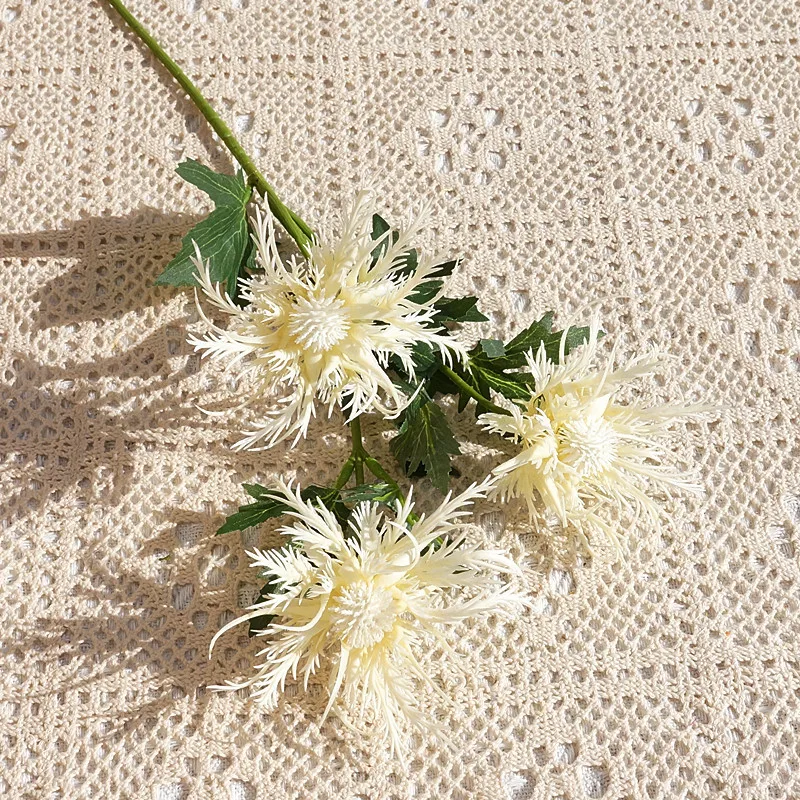 New Simulation eryngo flower branch plastic Artificial flowers Wedding party decoration flores fleur artificielle Room Party