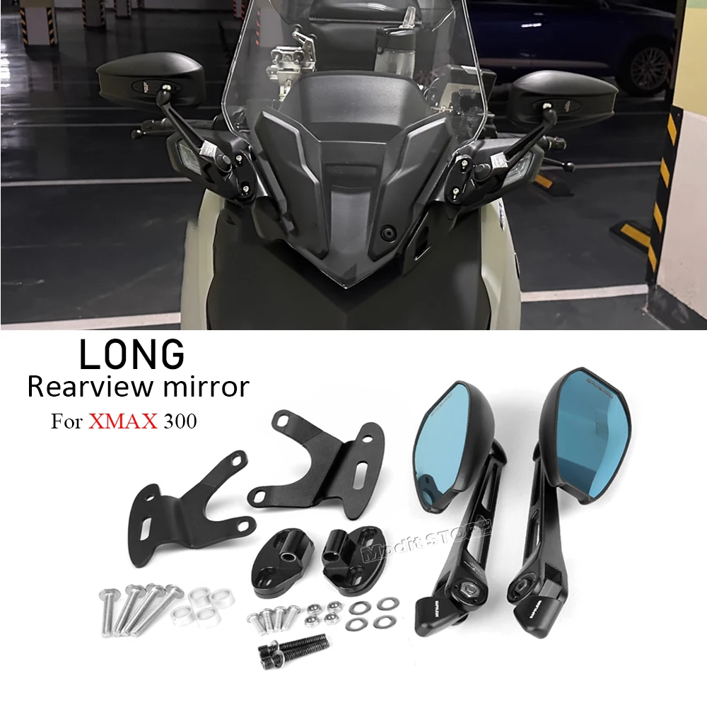 

2023 For Yamaha XMAX 300 X-MAX300 X-Max300 2023 Motorcycle Accessories Rearview mirrors Forward moving rear view holder bracket