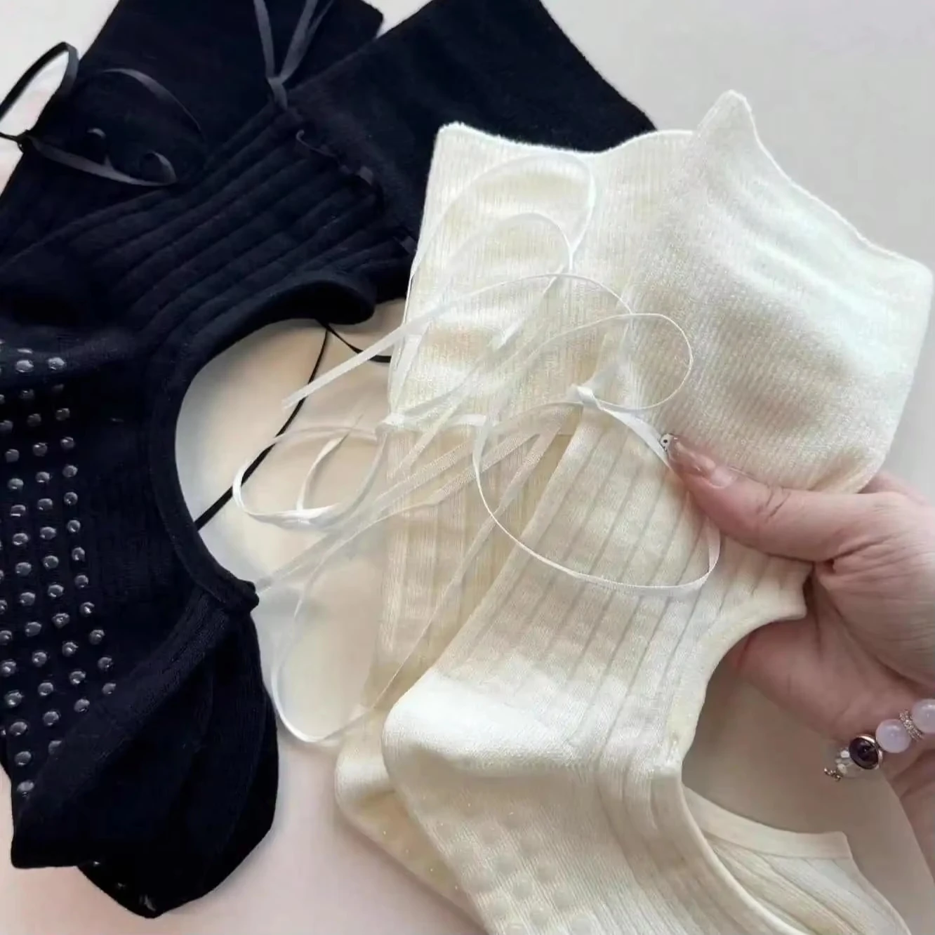 New Cotton Yoga Socks with Rub - Pilates Yoga Hose 评论和价格