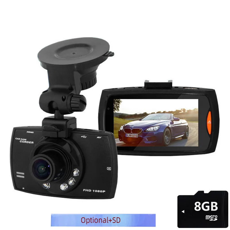 G30 Car DVR Dash Cam Full HD 1080P 140 Degree Dashcam Driving Recorder Cycle Recording Night Vision Wide Angle Video Camera