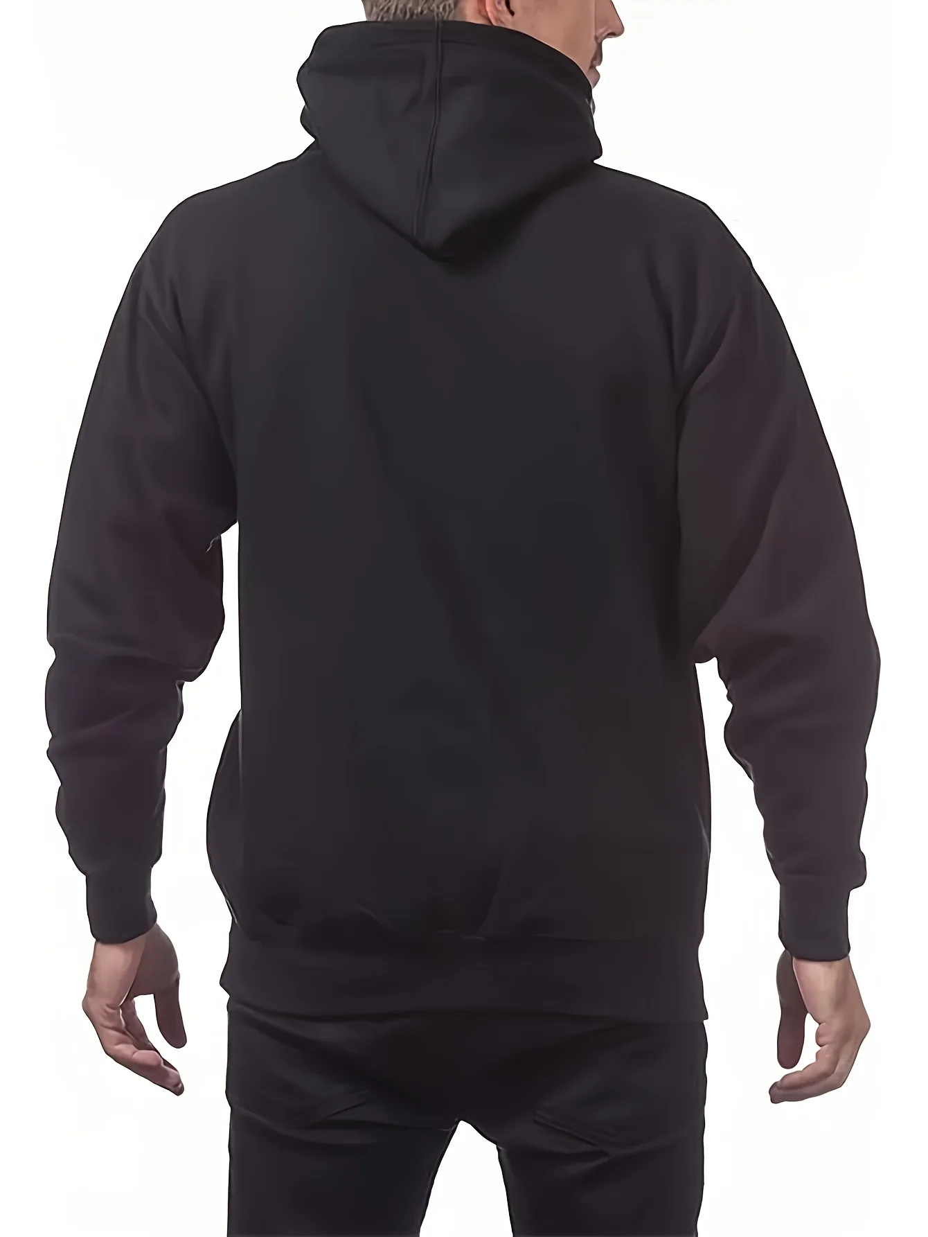 Men's Camping Bear Hooded Sweater - Forest Themed Bear with Compass Design, 