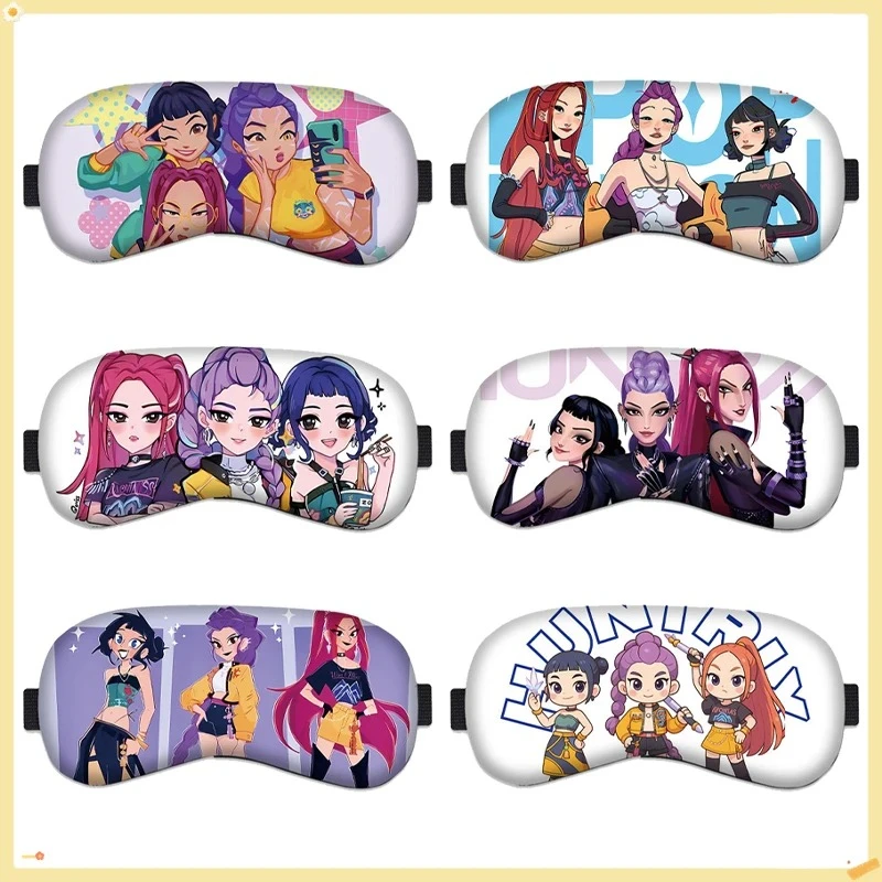 

K-Pop повязка на глаз «Охотники на демонов», мультяшная маска для сна, повязка на глаз, портативная повязка на глаз для путешествий, расслабление, защита для сна, инструменты для ухода за глазами