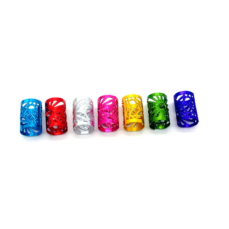 Anéis de Prata Dourada para Tranças, Dread Jóias, Dreadlock Tube Beads, Punhos Trança Ajustáveis, Oco Hair Styling, 90PCs, 30PCs