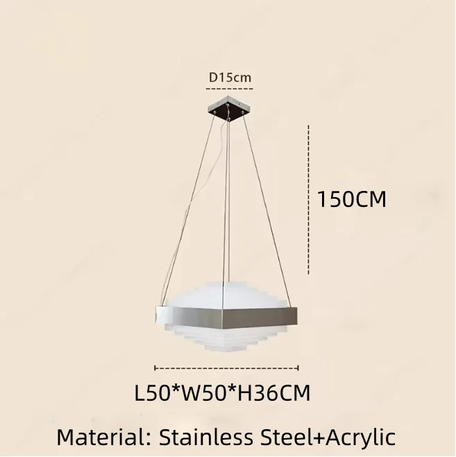 Middeleeuwse Bauhaus crèmekleurige hanglamp voor woonkamer slaapkamer eetkamer keuken designer kroonluchter woondecoratie led-lamp