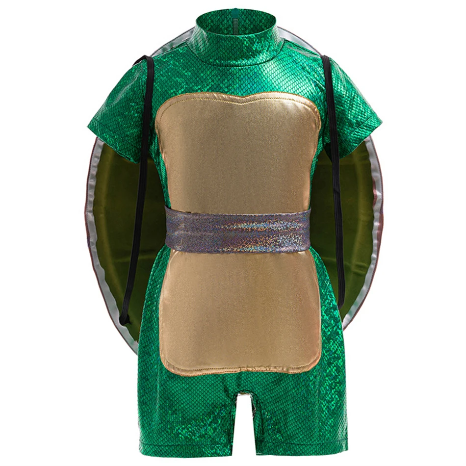 Boys Cosplay Ninja Turtles Shell Suits Kids Halloween Costumes Children Masquerade Performance Outfits Toddler Role Play Clothes