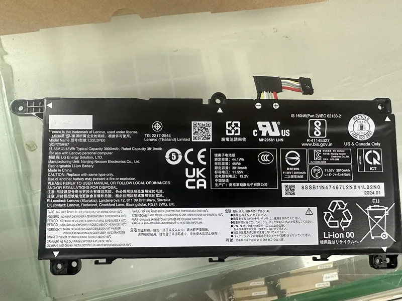 High qualirty for L22M3PE0 L22D3PE0 L22C3PE0 battery