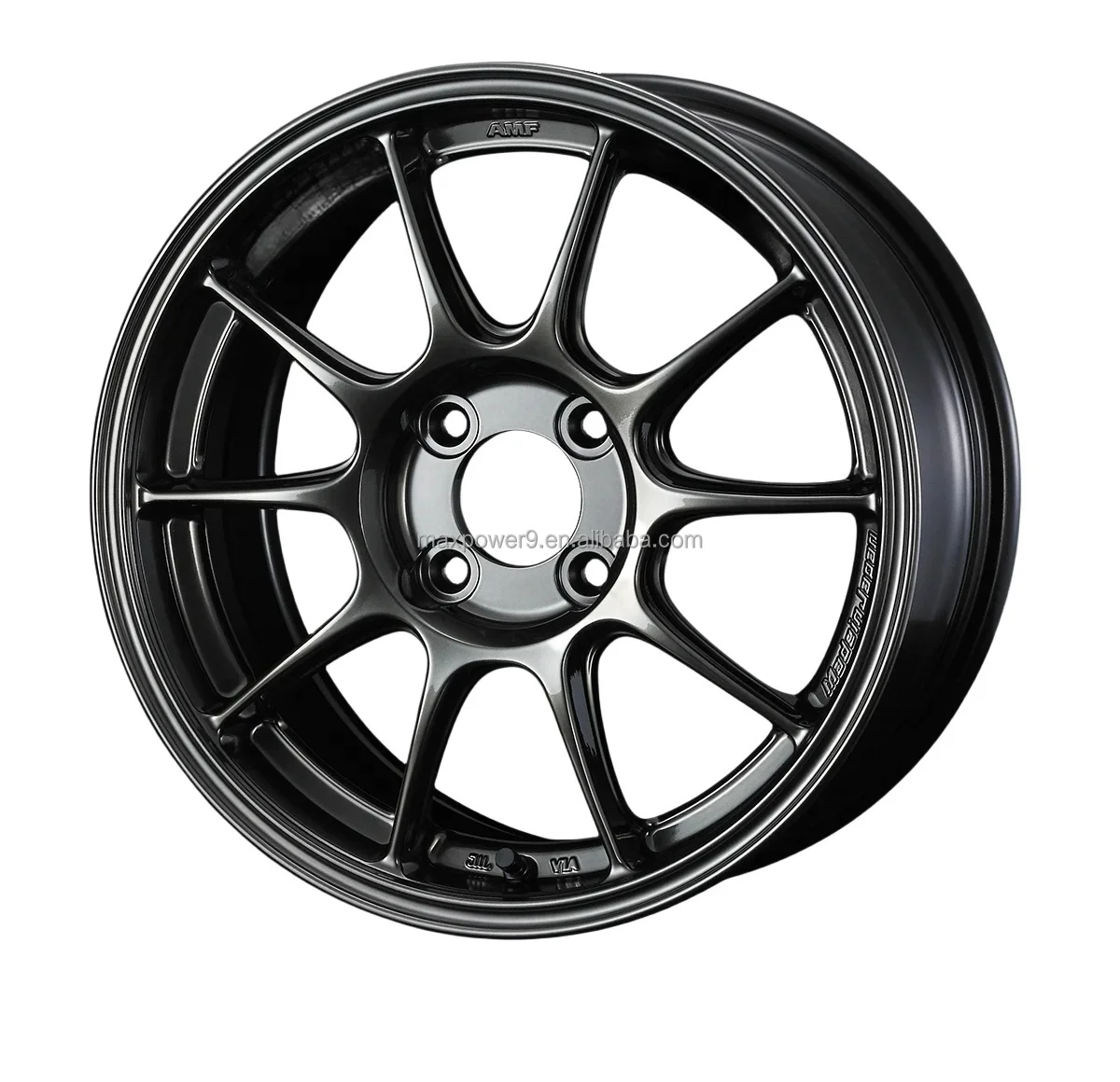 جديد 15-18 بوصة مشكلة تدفق مزورة 5 حفرة سبائك الألومنيوم عجلة حافة أسود أبيض متوافق مع بنز لأودي 5x120 5x114.3 100 مللي متر #1