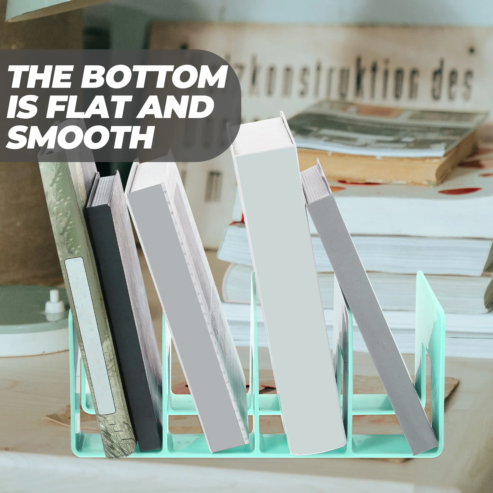 4-Section File Document Rack for Desktop Office Folder Document Holder Holder Storage Desktop File Organizer Tray