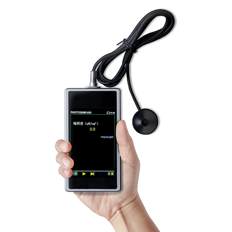 Portable PHOTO200IR 850nm 940nm Spectral Irradiance Meter IR Radiometer for Infrared LED Testingr