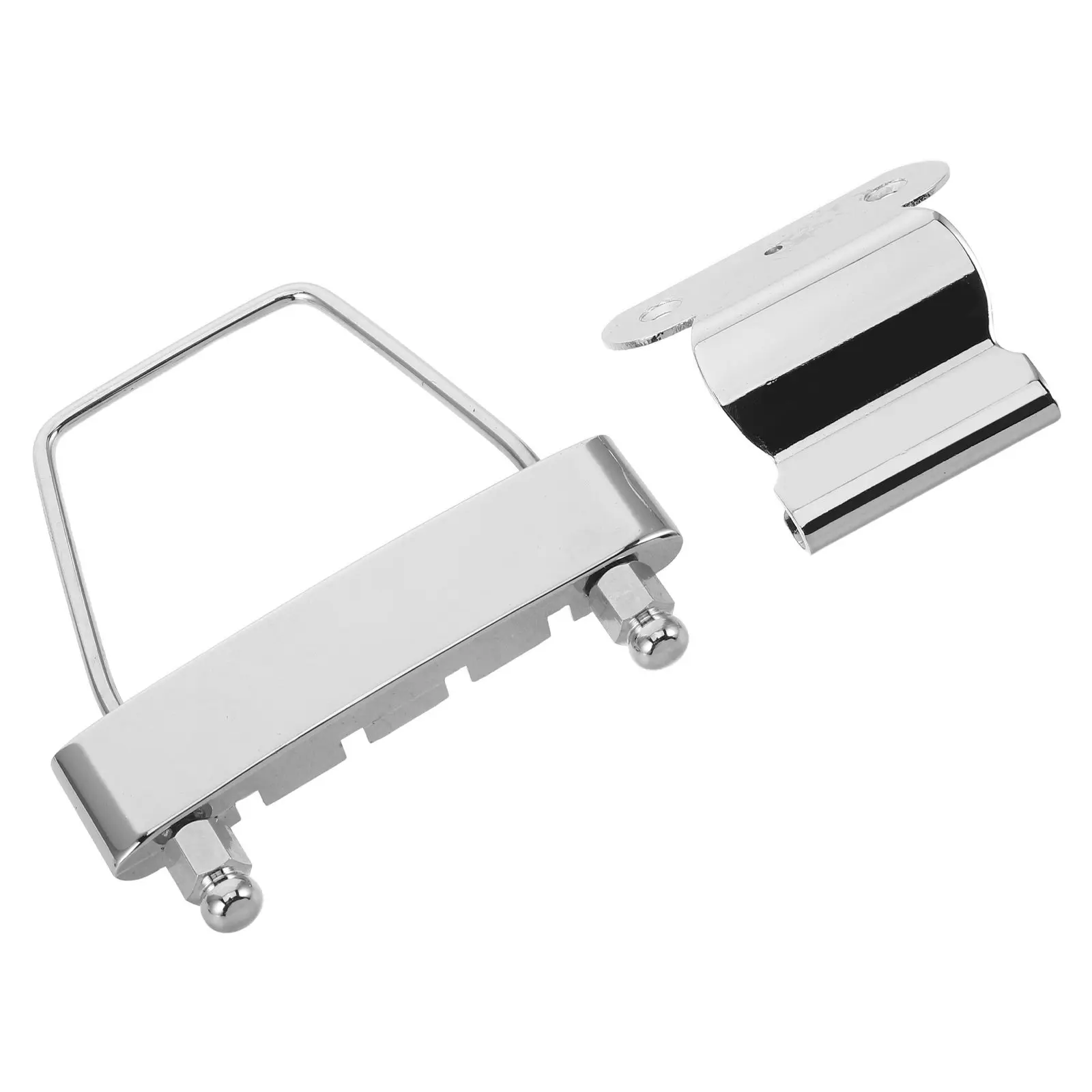 4 String Bass Guitar Bridge Set Metal Fixed Hardtail Saddle Replacement Parts for Enhanced Sound Clarity