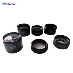 Objective Lens Microscope 0.3X 0.5X 0.7X 1X 1.5X 2.0X Barlow Lens Stereo Microscope Objective Len Microscopio Accessories