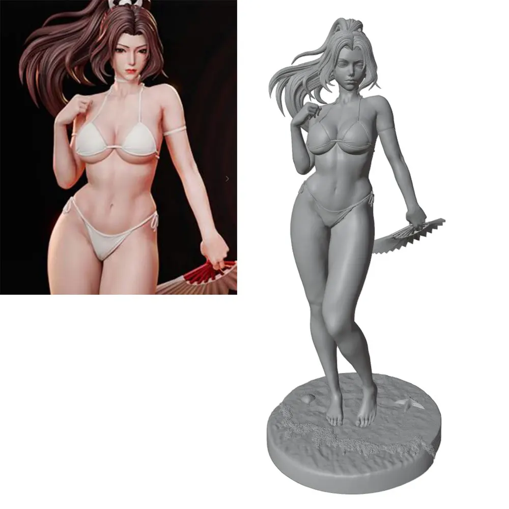 

1/24 Sexy Girl Resin Model Kits GK Miniature 3D Printed Gray Model Figurine DIY Doll Model Unassembled And Unpainted