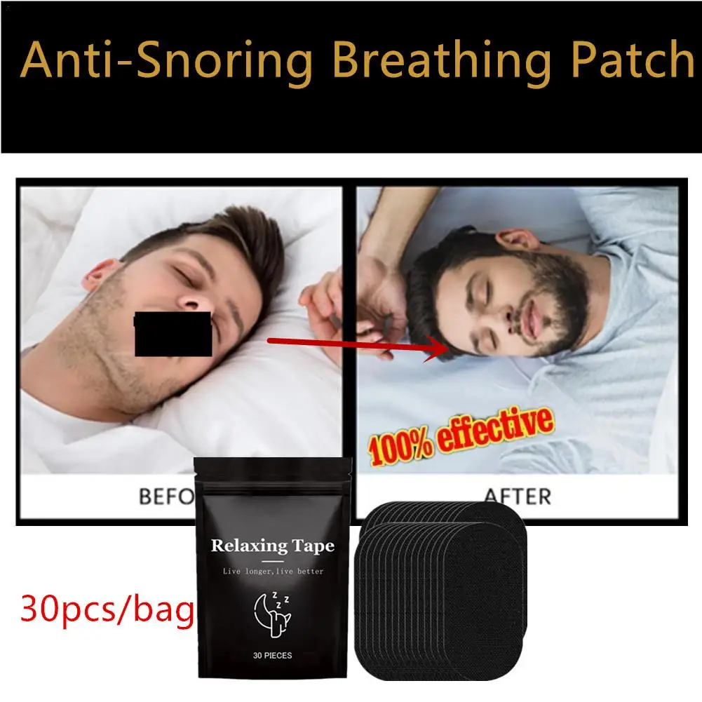 

Anti-Snoring Patch Nose Breathing Correction Improve Sleeping Promoting Better Breath Portable Night Sleep Mouth Orthosis Tape