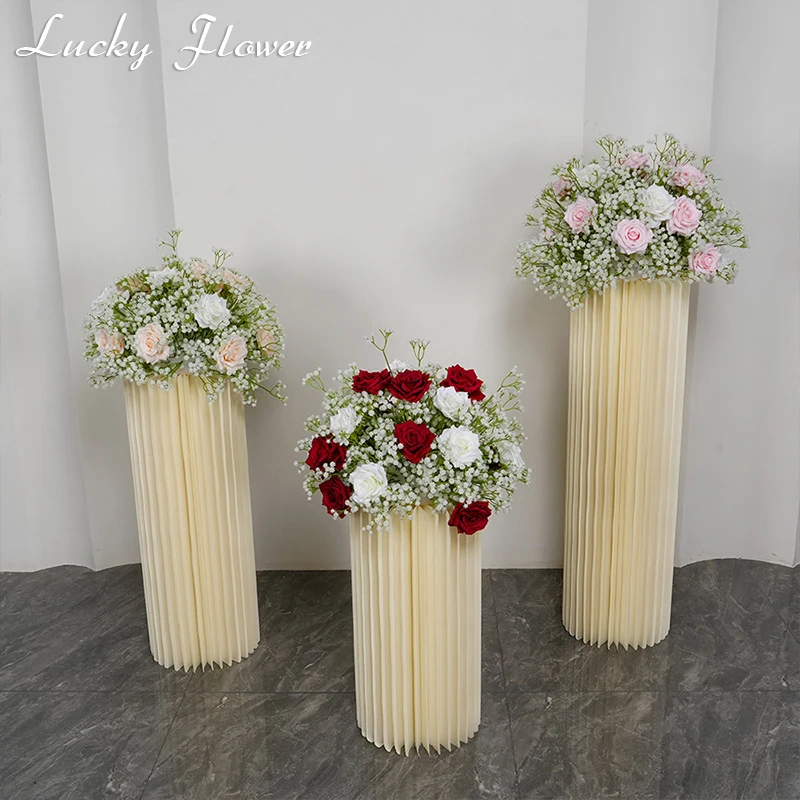 Baby's Breath Artificial Flower Ball, Wedding Decoration, Road Leading Floral Ball, Table Centrepiece Decor, Floral Arangement