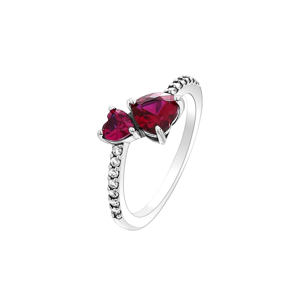 Women's Pink & Blue Bowknot Butterfly Ring