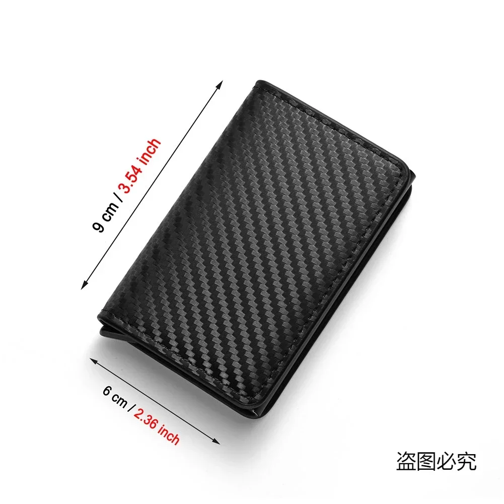 Anti Rfid Blocking Protected Magic Slim Aluminum Men Wallet ID Credit Card Holder Case Mini Automatic Pop up Bank Card Wallets