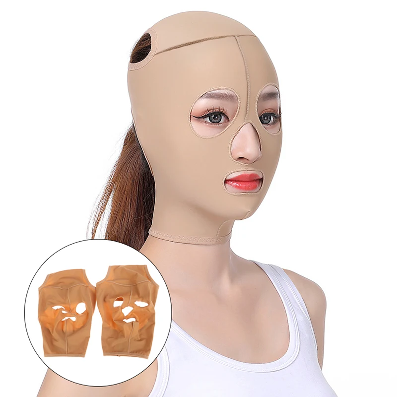 3d Face Lift Reusable Breathable Beauty Women Anti Wrinkle Slimming Bandage V Shaper Full Face Lift Sleeping Bandage