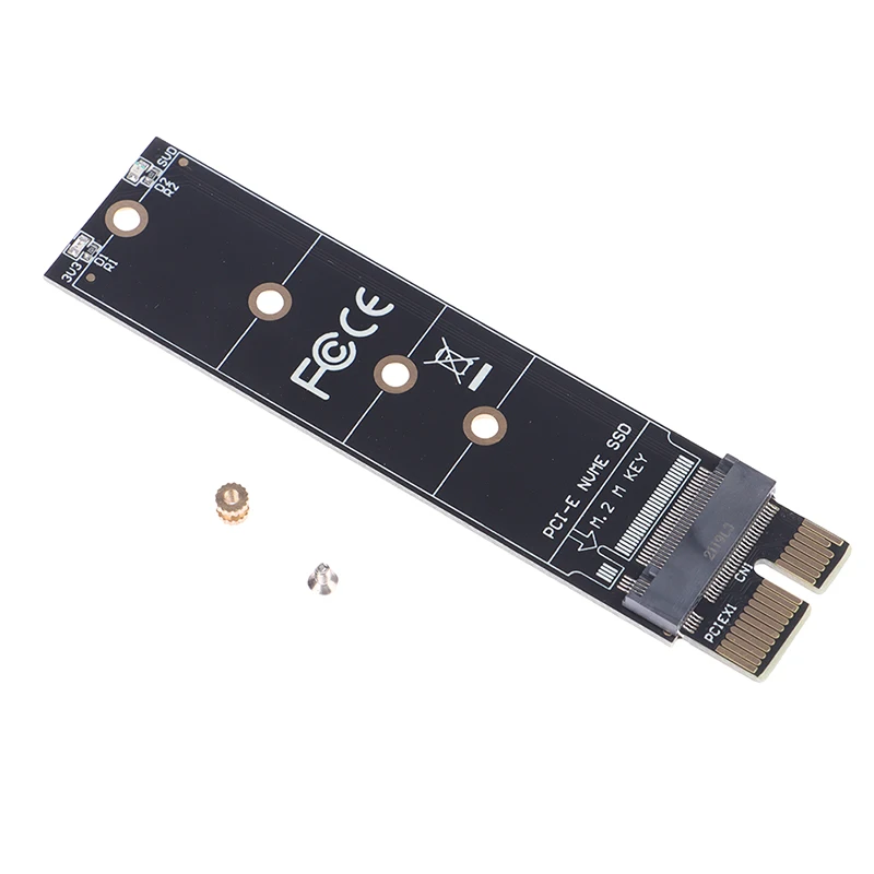 PCIE to M2 Adapter NVMe SSD M2 PCIE X1 Raiser PCI-E PCI Express M Key Connector Supports 2230 2242 2260 2280 M.2 SSD Full Speed