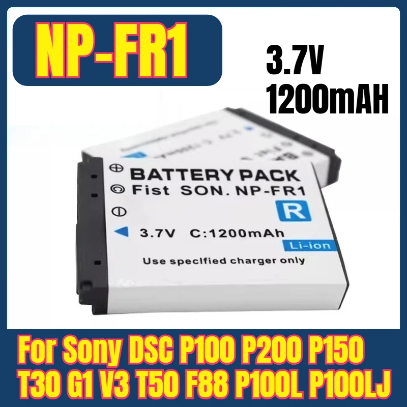 

NP-FR1 3.7V 1200mAH Camera Batteries for Sony DSC P100 P200 P150 T30 G1 V3 T50 F88 P100L P100LJ