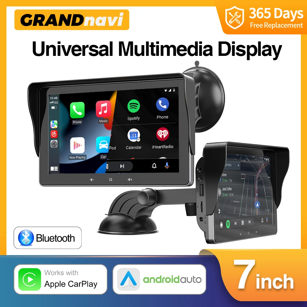 Universal 7inch Car Radio Multimedia Video Player Wireless Carplay Wireless Android Auto Touch Screen For VW Nissan Toyota Car