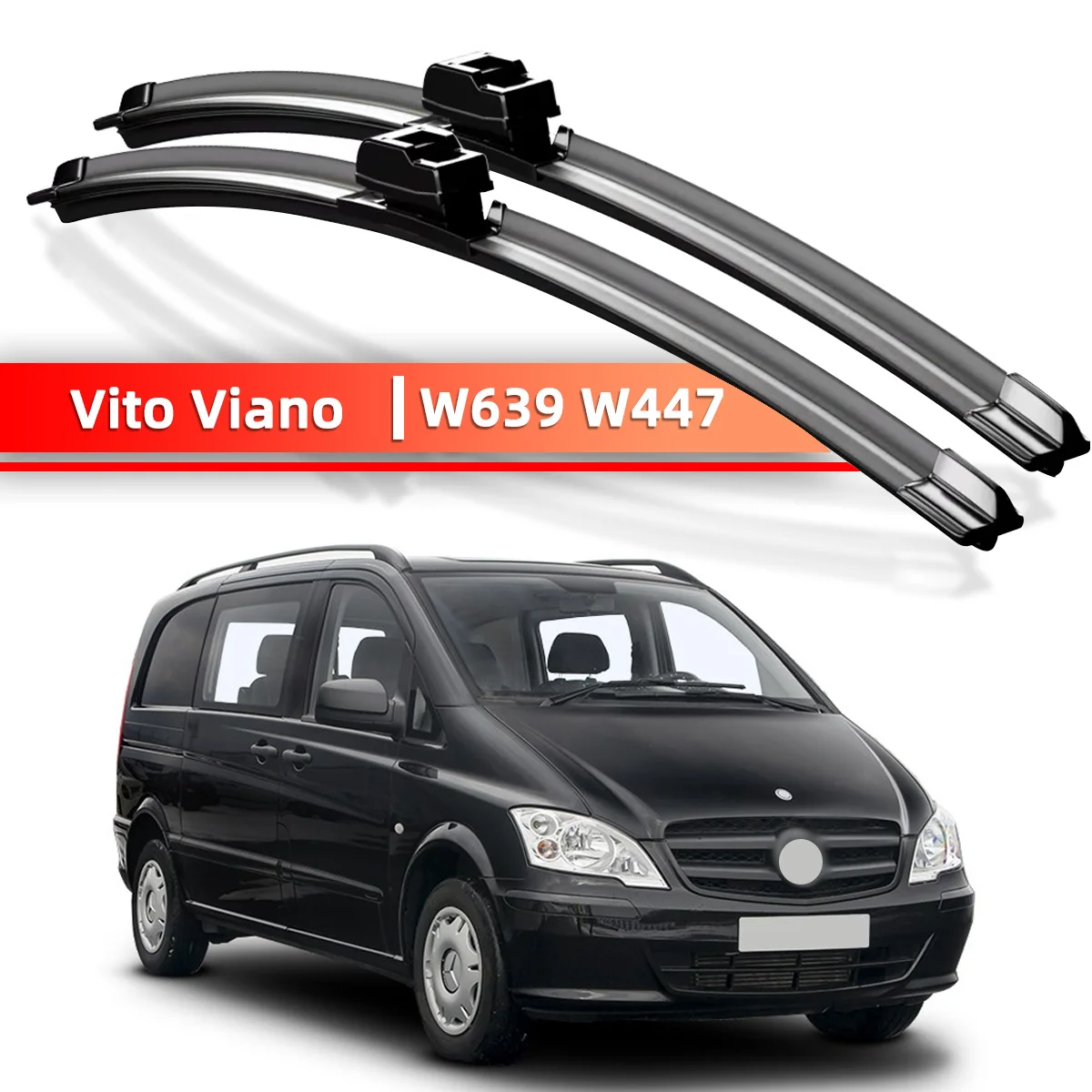 Auto Scheibenwischerblätter Geeignet Für Mercedes Benz Vito Viano W639 W447 2006-2022 Auto Wischer Set 2007 2010 2016 2018 2021