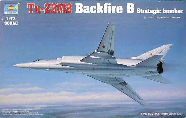 

Trumpeter 01655 Tu-22M2 Backfire B 1/72 Military Assembling Scale Model Kit DIY Toy, for Collection Birthday Gift