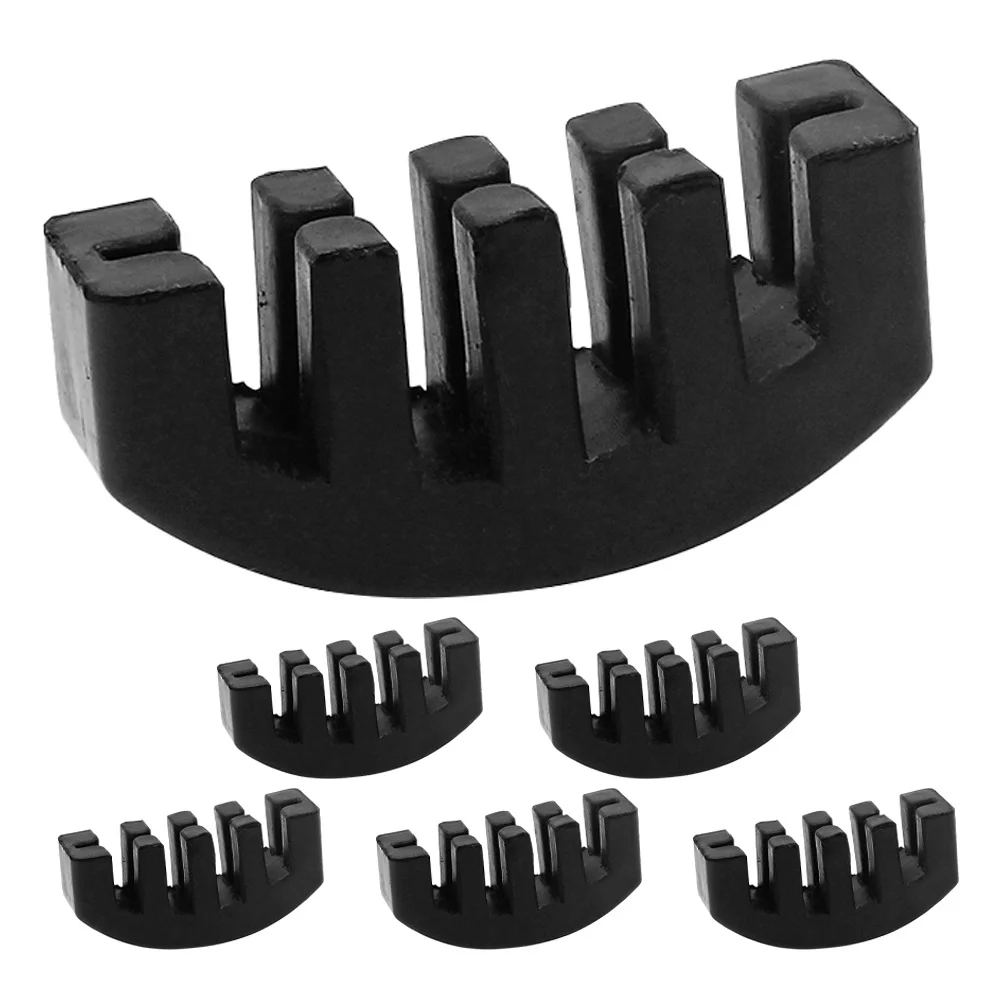 

6Pcs Violin Mutes Rubber Practice Silencers Durable Wear Resistant Stylish Appearance Easy Installation Accessory