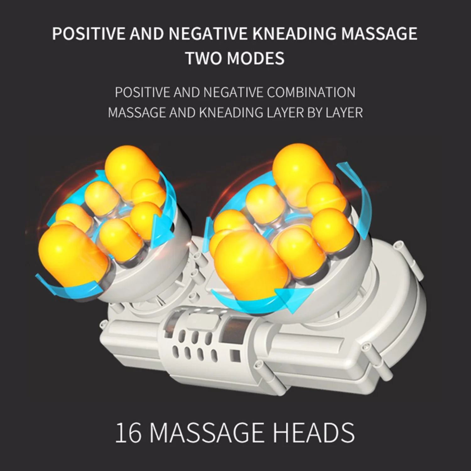 

Deep Kneading Massager with Heat for Neck, Back, Shoulders, Feet, and Legs - Perfect for Home, Office, and Car Use