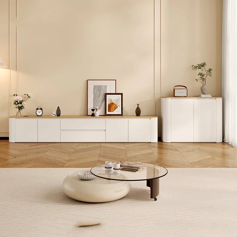 

Modern Minimalist Luxury White Tv Stand With Drawers Storage Universal Tv For Living Room Hallway Home Furniture