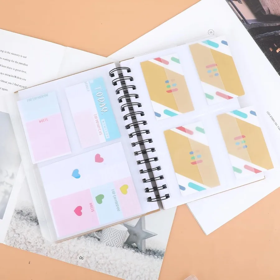 Carpeta transparente Premium con cremallera, 12 Uds., tamaño A5, 6 agujeros, insertos para carpetas, bolsas para archivar documentos para cuaderno de 6 anillas, bolsas de hojas sueltas